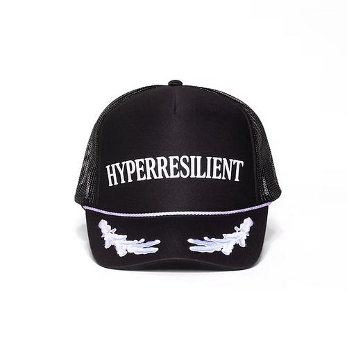 Hyperresilient Embroidered Trucker – Classic White